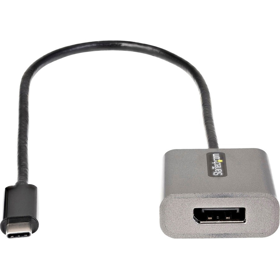 StarTech.com USB C to DisplayPort Adapter, 8K/4K 60Hz USB-C to DisplayPort 1.4 Adapter, DSC, USB Type-C to DP Video Converter, w/12" Cable CDP2DPEC