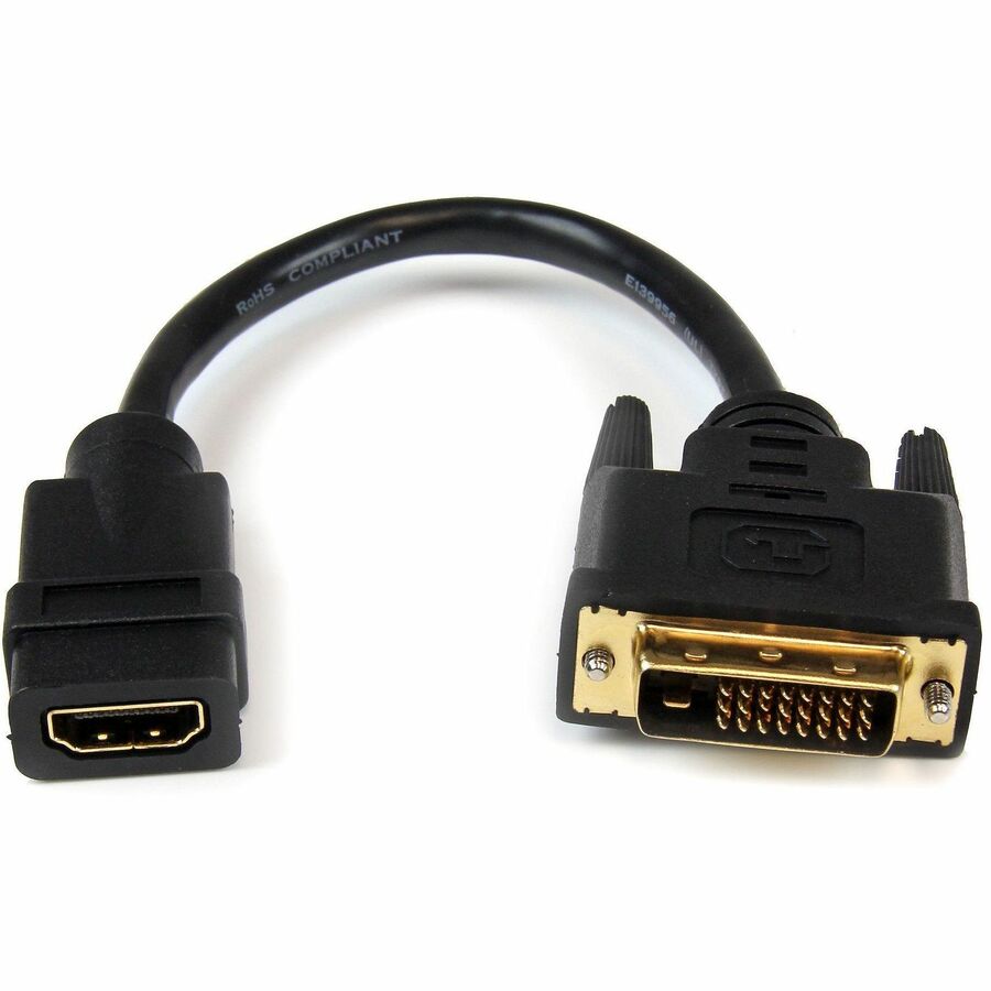 StarTech.com 8in HDMI�&reg; to DVI-D Video Cable Adapter - HDMI Female to DVI Male HDDVIFM8IN