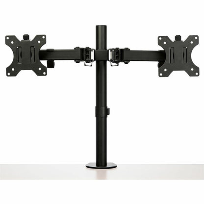 StarTech.com Desk Mount Dual Monitor Arm, Ergonomic VESA Compatible Mount for up to 32" (17.6lb/8kg) Display, Clamp/Grommet, Articulating ARMDUAL2