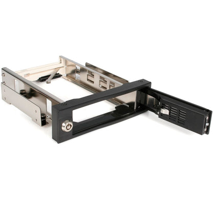 StarTech.com 5.25" Tray-Less SATA Hot-Swap Hard Drive Bay - Storage mobile rack - black HSB100SATBK