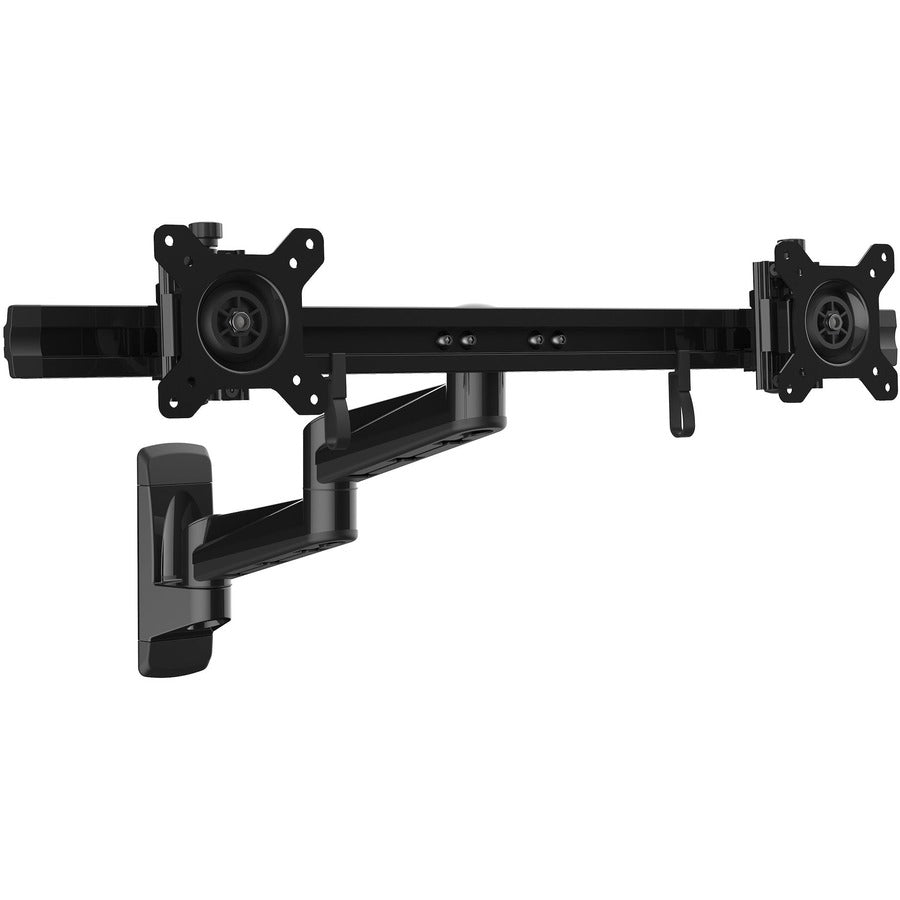 StarTech.com Wall Mount Dual Monitor Arm, Articulating Ergonomic VESA Wall Mount for 2x 24" (11lb/5kg) Screens, Adjustable Crossbar ARMDUALWALL