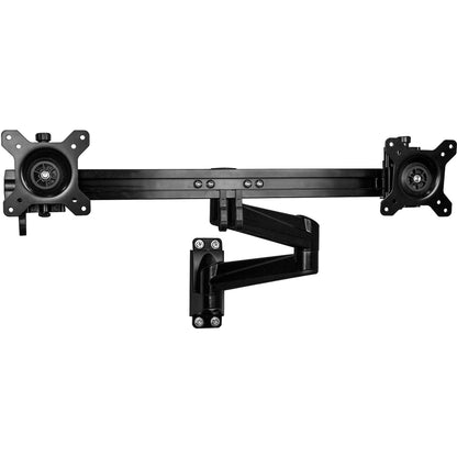 StarTech.com Wall Mount Dual Monitor Arm, Articulating Ergonomic VESA Wall Mount for 2x 24" (11lb/5kg) Screens, Adjustable Crossbar ARMDUALWALL