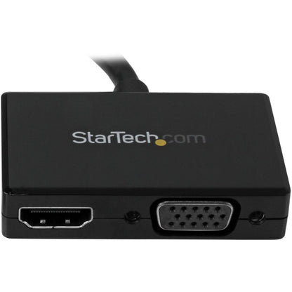 StarTech.com Travel A/V Adapter: 2-in-1 DisplayPort to HDMI or VGA DP2HDVGA