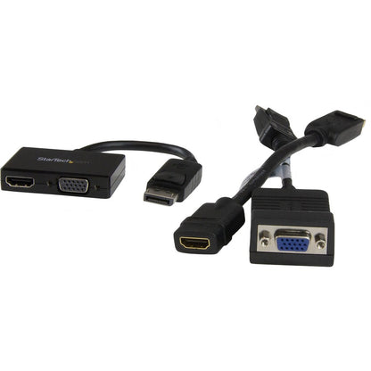 StarTech.com Travel A/V Adapter: 2-in-1 DisplayPort to HDMI or VGA DP2HDVGA