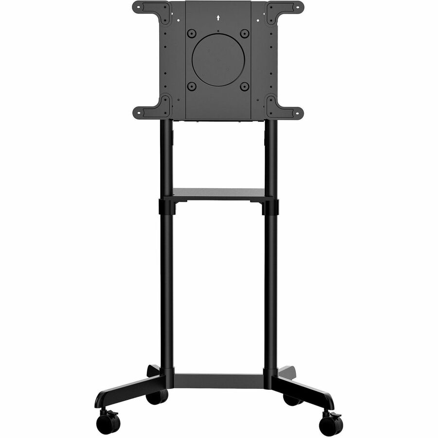 StarTech.com Mobile TV Cart, Portable Rolling TV Stand, 37-70 inch VESA Display Mount (154lb/70kg), Shelf & Storage, Rotate/Tilt Display MBLTVSTNDEC