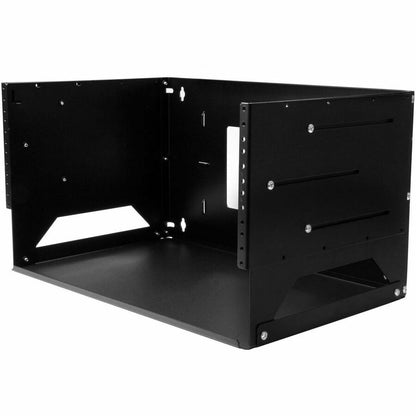 StarTech.com 2-Post 4U Open Frame Wall Mount Network Rack with Built-in Shelf and Adjustable Depth, Computer Rack for IT Equipment, TAA~ WALLSHELF4U