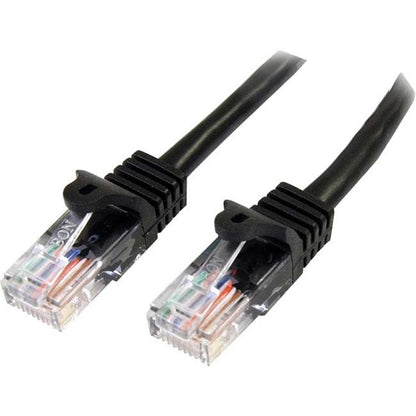 StarTech.com 5m Cat5e Patch Cable with Snagless RJ45 Connectors - Black - 5 m Patch Cord 45PAT5MBK