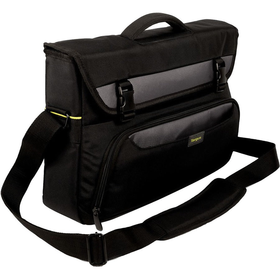 Targus City Gear TCG270 Carrying Case (Messenger) for 17.3" Notebook - Black, Gray TCG270