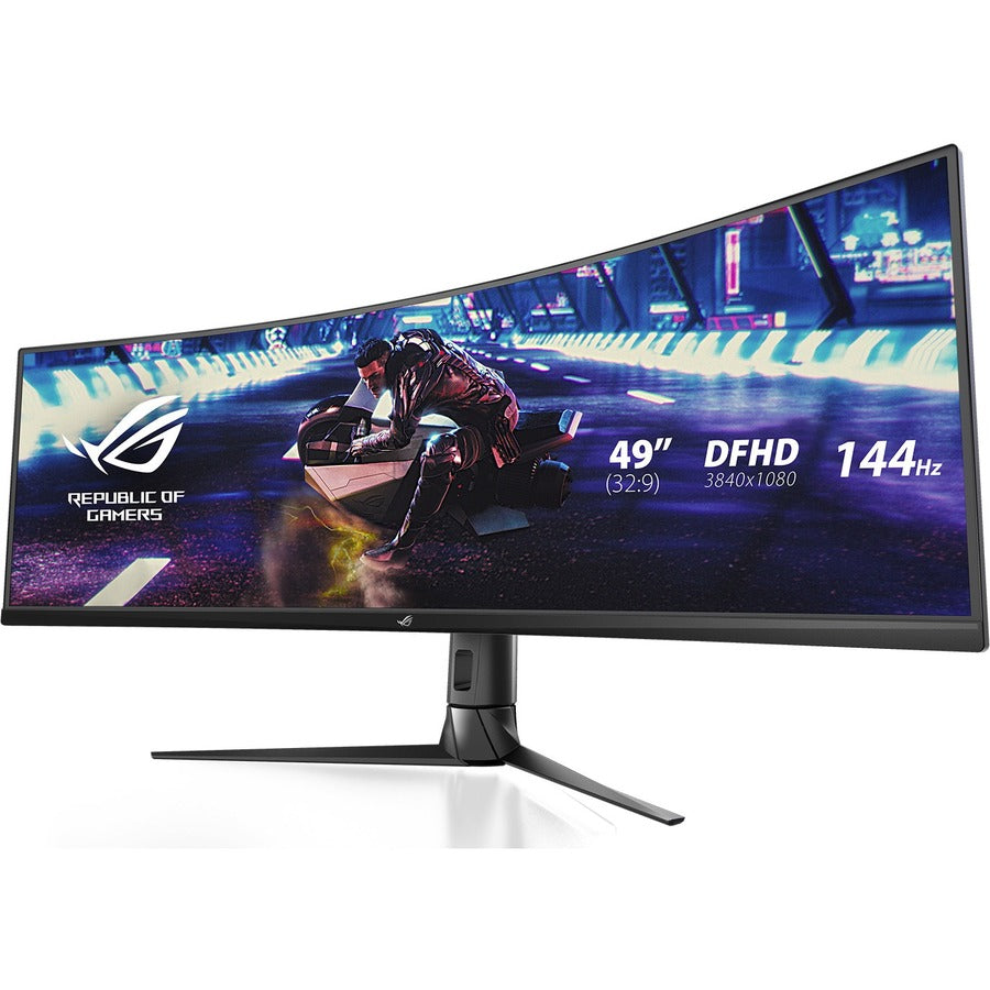 Moniteur LCD de jeu WLED incurvé double Full HD (DFHD) Asus ROG Strix XG49VQ 49" - 32:9 - Noir XG49VQ