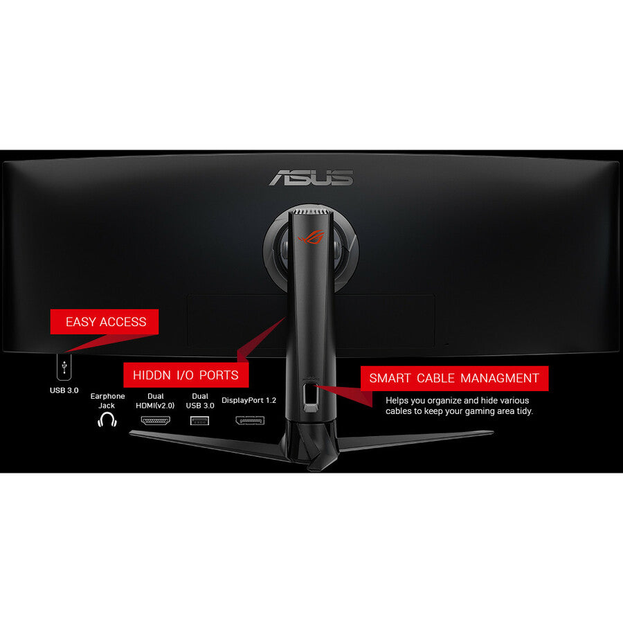 Moniteur LCD de jeu WLED incurvé double Full HD (DFHD) Asus ROG Strix XG49VQ 49" - 32:9 - Noir XG49VQ