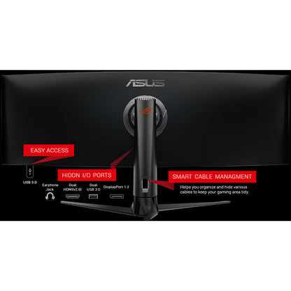 Moniteur LCD de jeu WLED incurvé double Full HD (DFHD) Asus ROG Strix XG49VQ 49" - 32:9 - Noir XG49VQ