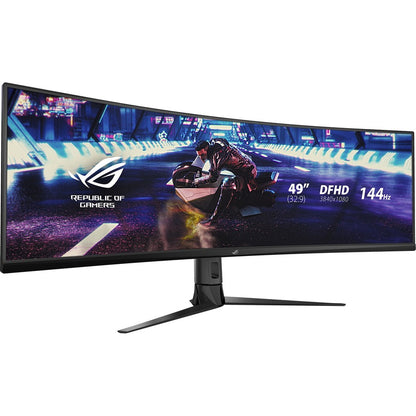 Moniteur LCD de jeu WLED incurvé double Full HD (DFHD) Asus ROG Strix XG49VQ 49" - 32:9 - Noir XG49VQ