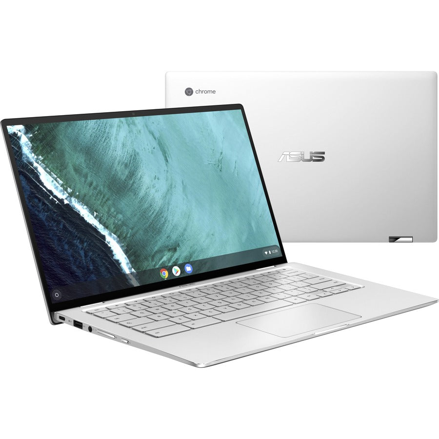 Asus Chromebook Flip C434 C434TA-DS384T 14" Touchscreen Chromebook - Full HD - 1920 x 1080 - Intel Core M 8th Gen m3-8100Y Dual-core (2 Core) 1.10 GHz - 8 GB RAM - 64 GB Flash Memory - Black, Silver C434TA-DS384T