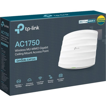 TP-Link Omada EAP245 V3 Dual Band IEEE 802.11ac 1.71 Gbit/s Wireless Access Point - Outdoor EAP245 V3