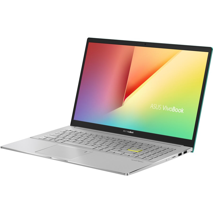 Asus VivoBook S15 S533 S533EA-DH51-GN 15.6" Notebook - Full HD - 1920 x 1080 - Intel Core i5 11th Gen i5-1135G7 Quad-core (4 Core) 2.40 GHz - 8 GB RAM - 512 GB SSD - Gaia Green, Transparent Silver S533EA-DH51-GN