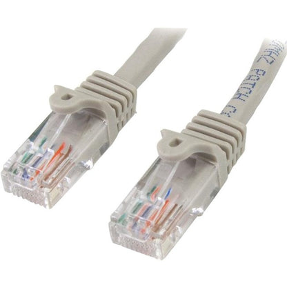 StarTech.com 5m Cat5e Patch Cable with Snagless RJ45 Connectors - Grey - 5 m Patch Cord 45PAT5MGR