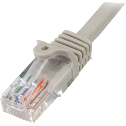 StarTech.com 5m Cat5e Patch Cable with Snagless RJ45 Connectors - Grey - 5 m Patch Cord 45PAT5MGR