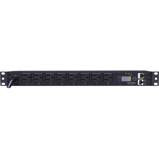 CyberPower Monitored PDU RM 1U PDU15M8FNET 15A 8-Outlet PDU15M8FNET