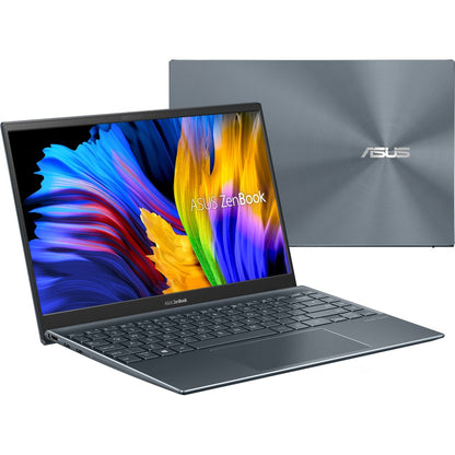 Asus ZenBook 14 UM425 UM425QA-ES51 14" Rugged Notebook - Full HD - AMD Ryzen 5 5600H - 8 GB - 512 GB SSD - Pine Gray UM425QA-ES51