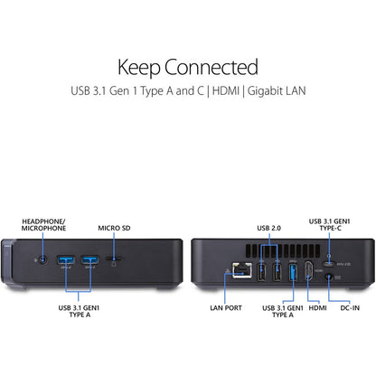 Asus Chromebox 3 CHROMEBOX3-N5327U Chromebox - Intel Core i5 8th Gen i5-8250U - 8 GB RAM DDR4 SDRAM - 128 GB SSD - Mini PC - Black CHROMEBOX3-N5327U
