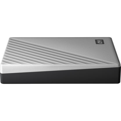 WD My Passport Ultra WDBPMV0040BSL 4 TB Portable Hard Drive - External - Silver WDBPMV0040BSL-WESN