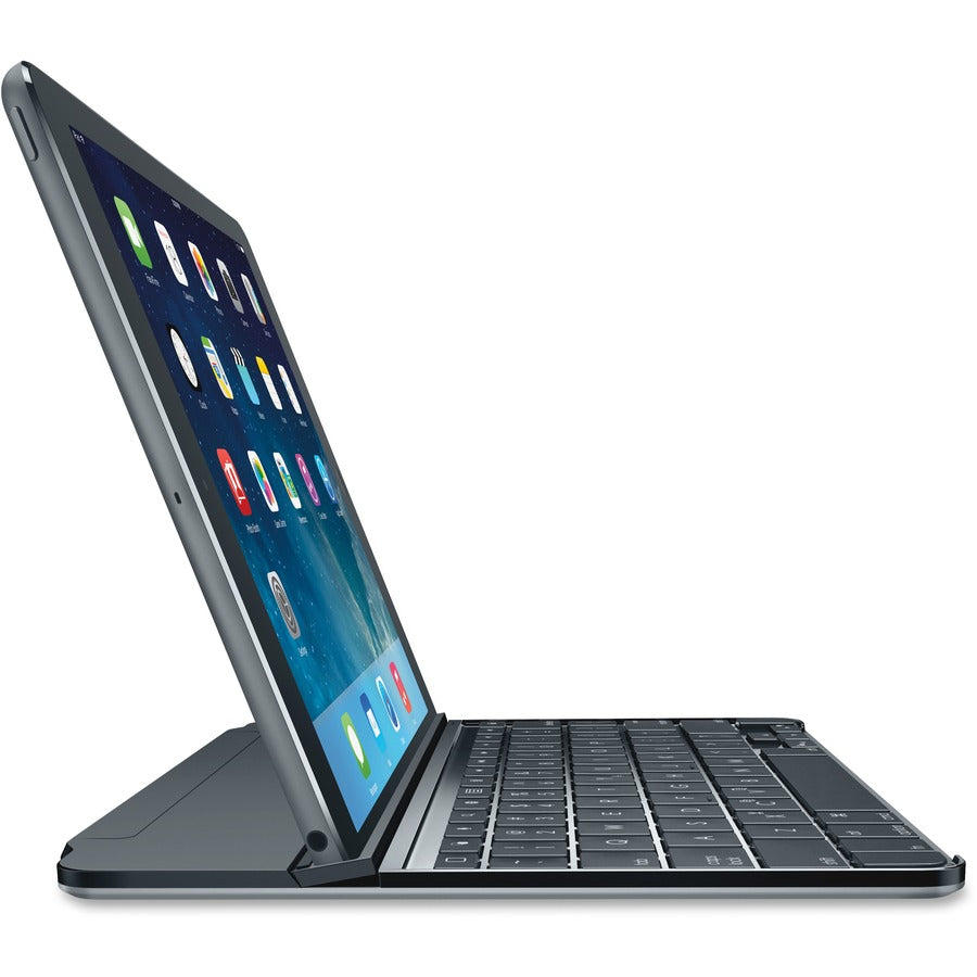 Logitech Ultrathin Keyboard/Cover Case for 10.6" Apple iPad Tablet - Gray 920-006523