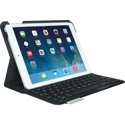 Logitech Type+ Keyboard/Cover Case Apple iPad Air Tablet - Black 920-006909