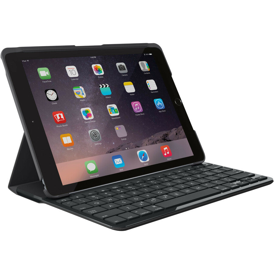 Logitech SLIM FOLIO Keyboard/Cover Case (Folio) Apple iPad (5th Generation) Tablet - Black 920-008617