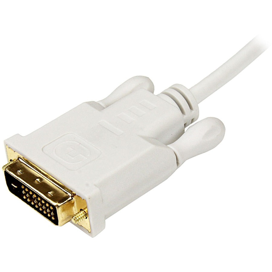 StarTech.com 10 ft Mini DisplayPort to DVI Adapter Converter Cable - Mini DP to DVI 1920x1200 - White MDP2DVIMM10W