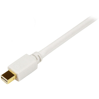 StarTech.com 10 ft Mini DisplayPort to DVI Adapter Converter Cable - Mini DP to DVI 1920x1200 - White MDP2DVIMM10W