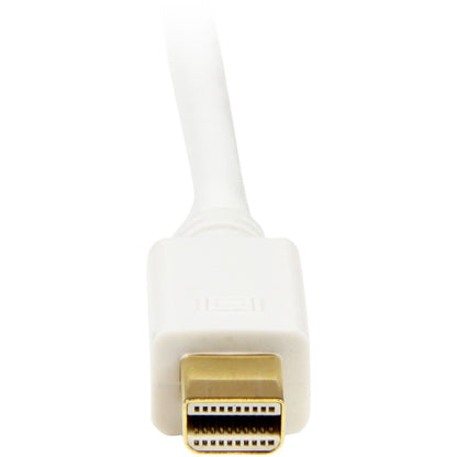 StarTech.com 10 ft Mini DisplayPort to DVI Adapter Converter Cable - Mini DP to DVI 1920x1200 - White MDP2DVIMM10W