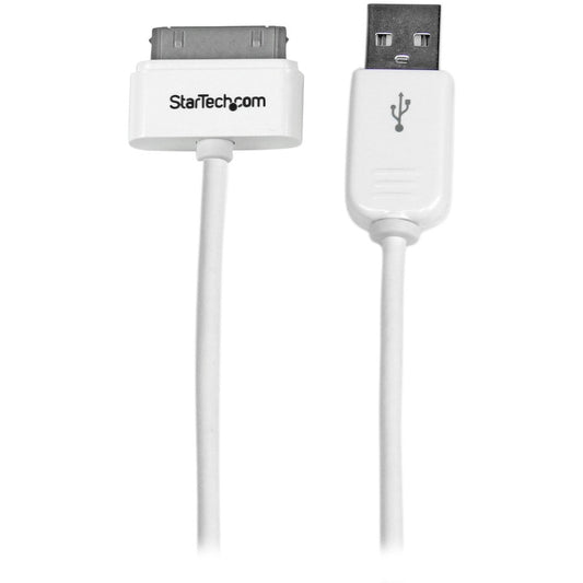 StarTech.com 1m (3 ft) Apple Dock Connector to USB Cable for iPod / iPhone / iPad with Stepped Connector USB2ADC1M