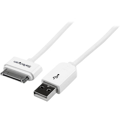 StarTech.com 1m (3 ft) Apple Dock Connector to USB Cable for iPod / iPhone / iPad with Stepped Connector USB2ADC1M