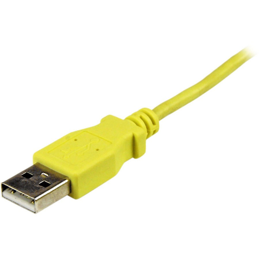 StarTech.com 1m Yellow Mobile Charge Sync USB to Slim Micro USB Cable for Smartphones and Tablets - A to Micro B M/M USBAUB1MYL