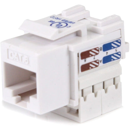 StarTech.com Cat6 RJ45 Keystone Jack White - 110 Type C6KEY110WH