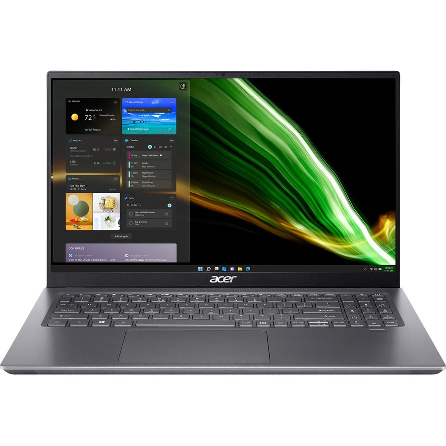 Acer Swift X SFX16-51G SFX16-51G-756N 16.1" Notebook - Full HD - 1920 x 1080 - Intel Core i7 11th Gen i7-11390H Quad-core (4 Core) 3.40 GHz - 16 GB RAM - 512 GB SSD NX.AYLAA.001