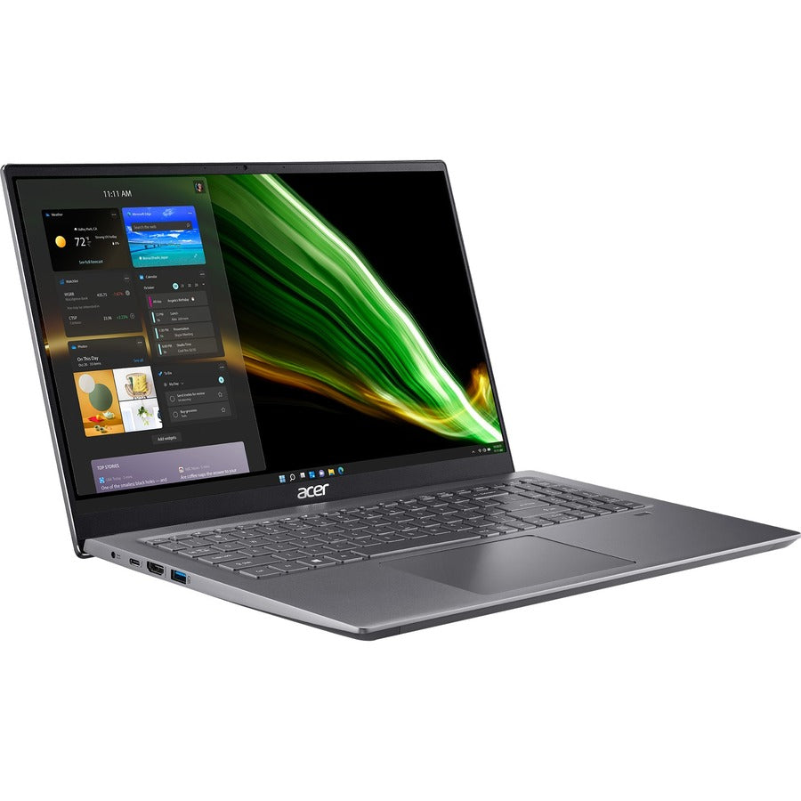 Acer Swift X SFX16-51G SFX16-51G-756N 16.1" Notebook - Full HD - 1920 x 1080 - Intel Core i7 11th Gen i7-11390H Quad-core (4 Core) 3.40 GHz - 16 GB RAM - 512 GB SSD NX.AYLAA.001