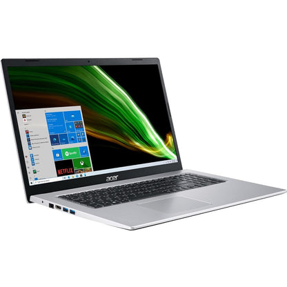 Acer Aspire 3 A317-53 A317-53-591M 17.3" Notebook - HD+ - Intel Core i5 11th Gen i5-1135G7 - 8 GB - 512 GB SSD - English (US), French Keyboard - Pure Silver NX.AD0AA.009