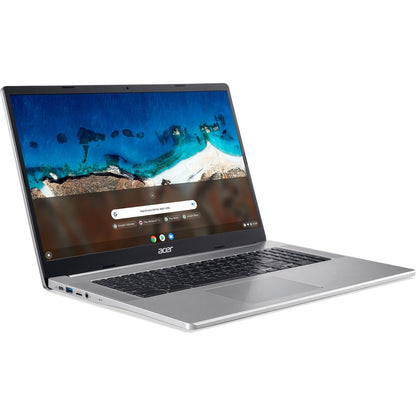 Acer CB317-1H CB317-1H-C3F2 17.3" Chromebook - Full HD - 1920 x 1080 - Intel Celeron N4500 Dual-core (2 Core) 1.10 GHz - 4 GB RAM - 64 GB Flash Memory - Sparkly Silver NX.AQ2AA.002