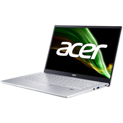 Acer Swift 3 SF314-43 SF314-43-R1P3 14" Notebook - Full HD - 1920 x 1080 - AMD Ryzen 5 5500U Hexa-core (6 Core) 2.10 GHz - 8 GB RAM - 512 GB SSD - Pure Silver NX.AB1AA.006