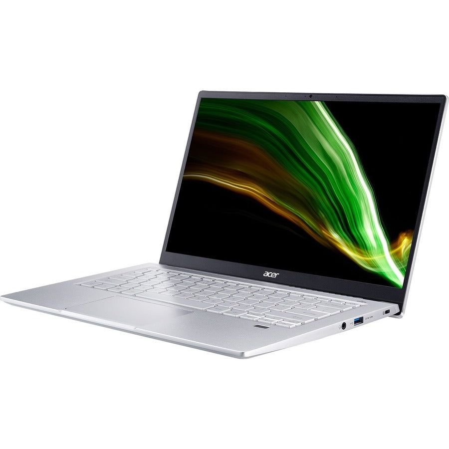 Acer Swift 3 SF314-43 SF314-43-R6BS 14" Notebook - Full HD - 1920 x 1080 - AMD Ryzen 7 5700U Octa-core (8 Core) 1.80 GHz - 8 GB RAM - 512 GB SSD - Pure Silver NX.AB1AA.007