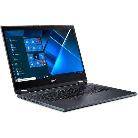 Acer P414RN-51 TMP414RN-51-76AV 14" Touchscreen Convertible 2 in 1 Notebook - Full HD - 1920 x 1080 - Intel Core i7 i7-1165G7 Quad-core (4 Core) 2.80 GHz - 16 GB RAM - 512 GB SSD - Slate Blue NX.VP4AA.002