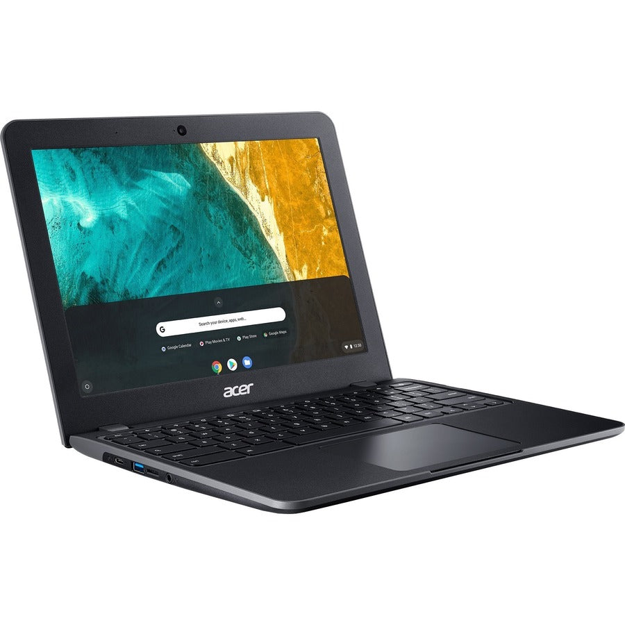 Acer Chromebook 512 C851T C851T-C6B2 12" Touchscreen Chromebook - Intel Celeron N4020 - 4 GB - 32 GB Flash Memory - English (US), French Keyboard - Shale Black NX.H8YAA.008