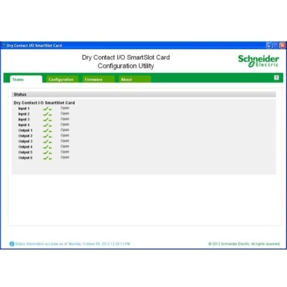 APC by Schneider Electric Dry Contact I/O SmartSlot Card AP9613