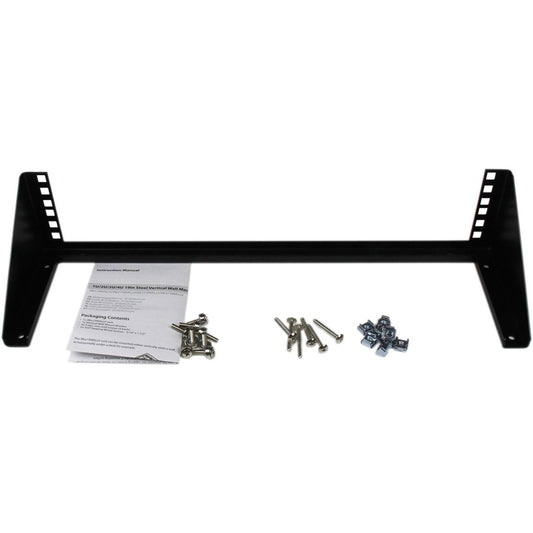 StarTech.com 2U 19in Steel Vertical Wall Mount Equipment Rack Bracket RK219WALLV