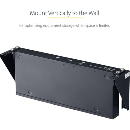 StarTech.com 2U 19in Steel Vertical Wall Mount Equipment Rack Bracket RK219WALLV