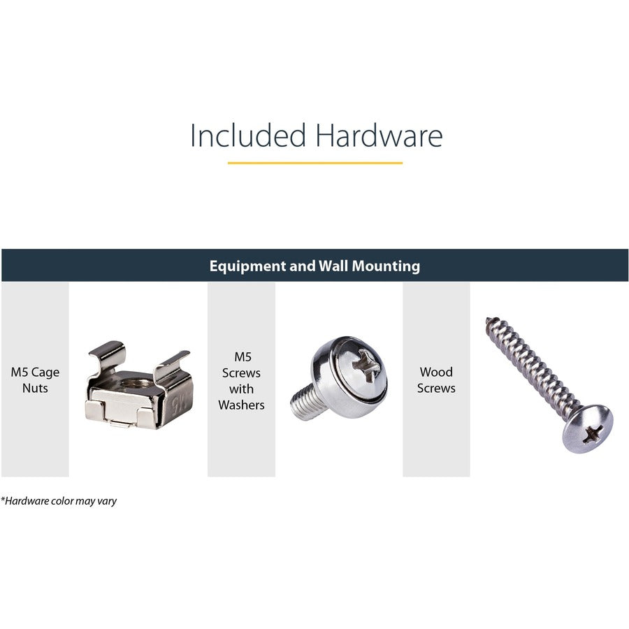 StarTech.com 2U 19in Steel Vertical Wall Mount Equipment Rack Bracket RK219WALLV