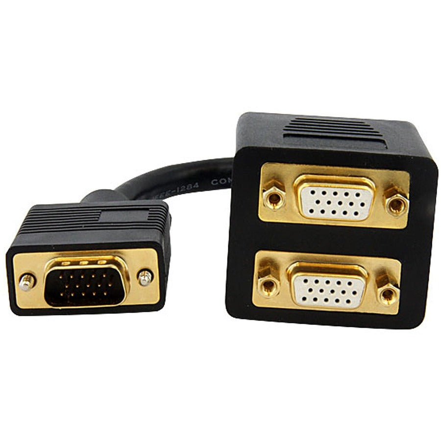 StarTech.com 1 ft VGA to 2x VGA Video Splitter Cable - M/F VGASPL1VV