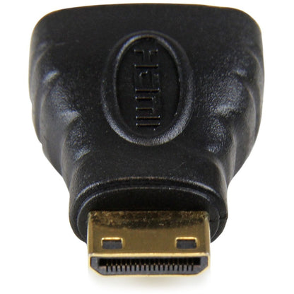 StarTech.com Mini HDMI to HDMI Adapter, 4K High Speed HDMI Adapter, 4K 30Hz Ultra HD High Speed HDMI Adapter, UHD Mini HDMI Adapter 4K HDACFM