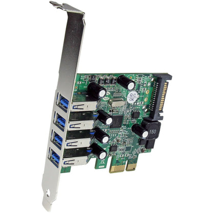 StarTech.com 4 Port PCI Express PCIe SuperSpeed USB 3.0 Controller Card Adapter with UASP - 5Gbps - SATA Power PEXUSB3S4V